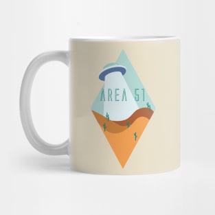 Diamond Area 51 Desert in Teal Mug